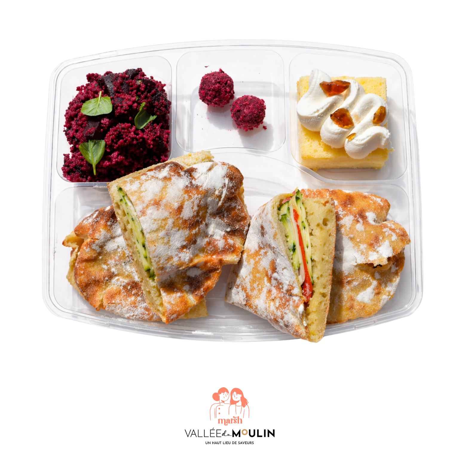 Vegetarian Picnic Box | 2 Sandwiches