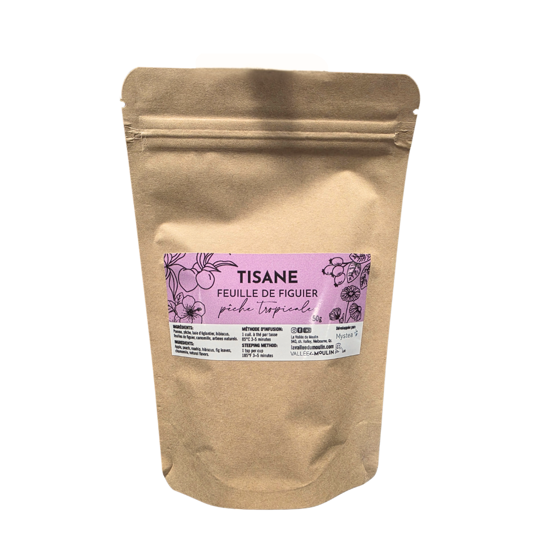 Tisane feuille de figuier pêche tropicale